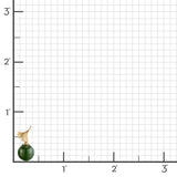 Ginkgo Green Nephrite Jade Drop Earrings