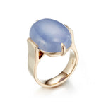 Gump's Signature Lavender Blue Jade 2-Prong Ring