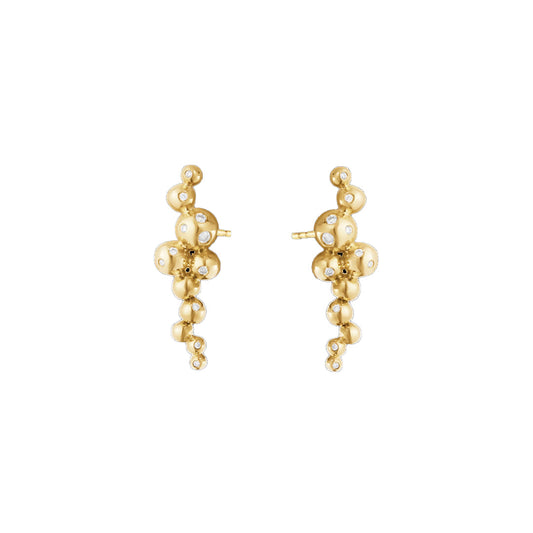 Georg Jensen Moonlight Grapes Earrings with Diamonds