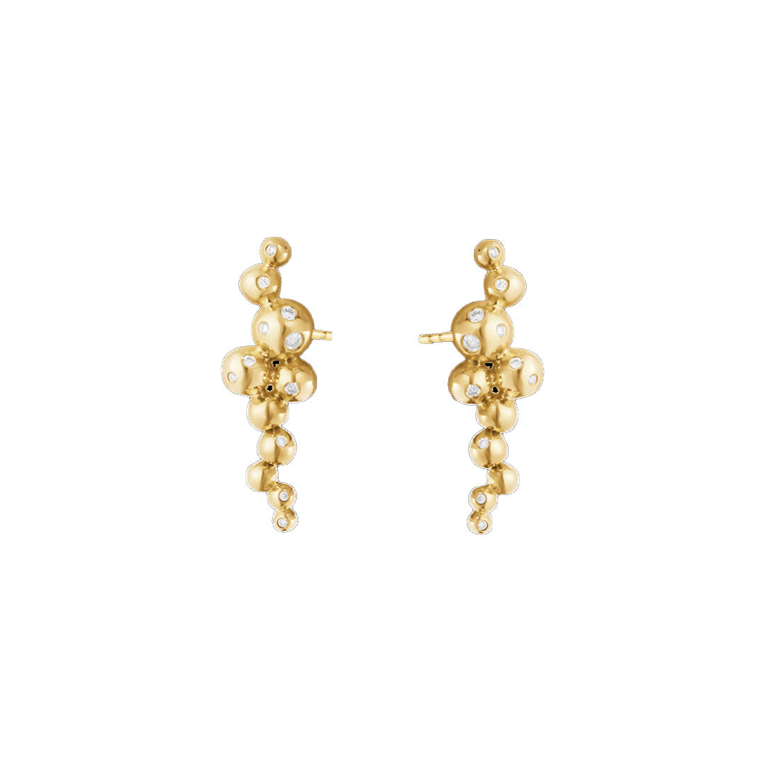 Georg Jensen Moonlight Grapes Earrings with Diamonds