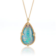 Amáli Teardrop Ethiopian Opal Pendant Necklace