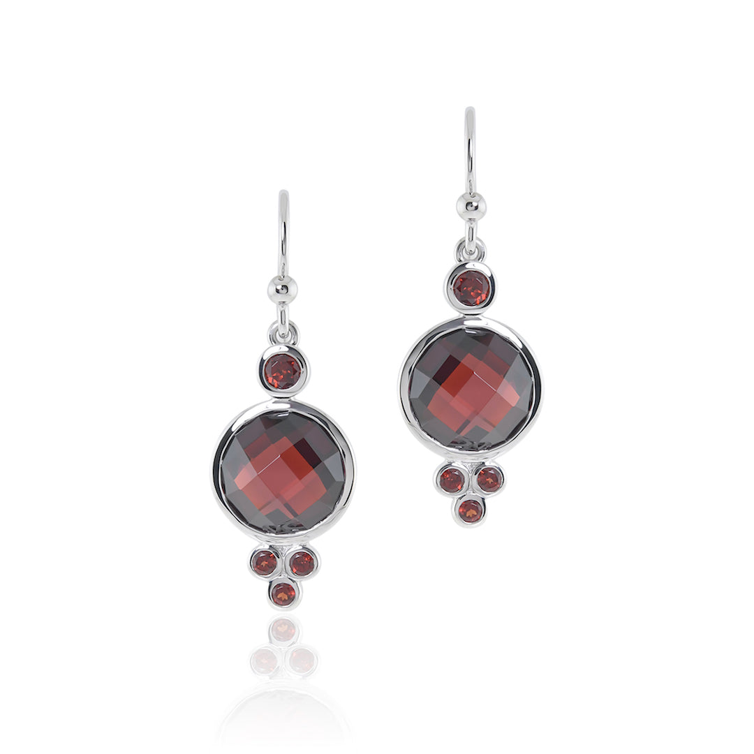 Gump's Signature Allegra Drop Earrings in Garnets