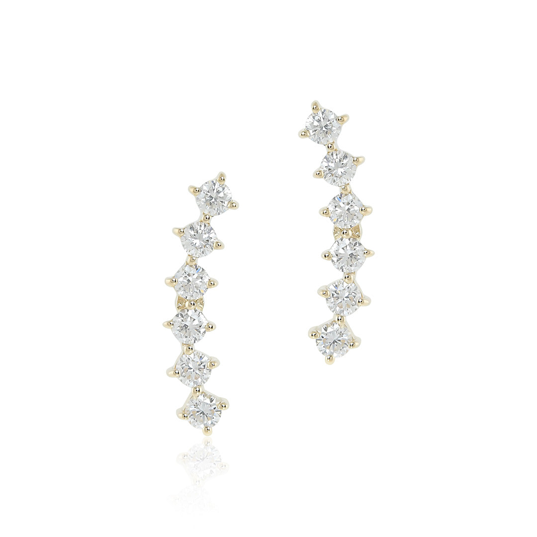 Gump's Signature Diamond Curve Earrings