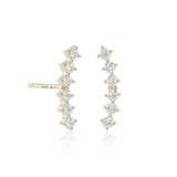 Diamond Curve Earrings