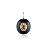 Gump's Signature Black Jade & Citrine Pendant