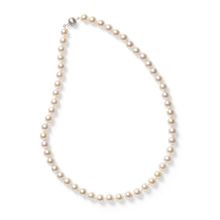 Gump's Signature 8mm Baroque White Akoya Pearl Necklace