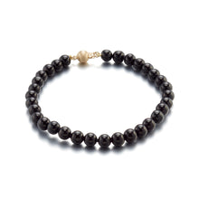 Gump's Signature 6mm Black Jade Bead Bracelet