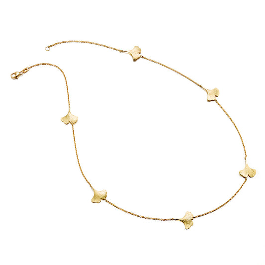 Gudrun Langner x Gump's Ginkgo Leaf Station Necklace