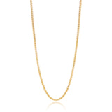 3mm Gold Wheat Chain Necklace