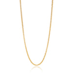 3mm Gold Wheat Chain Necklace