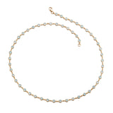 Aquamarine Bezel-Set Necklace
