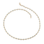 Aquamarine Bezel-Set Necklace