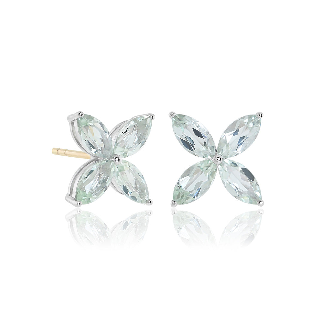 Gump's Signature Stella Earrings in Green Quartz