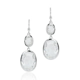 Raindrop Earrings in White Topaz