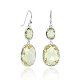 Gump's Signature Raindrop Earrings in Lemon Quartz