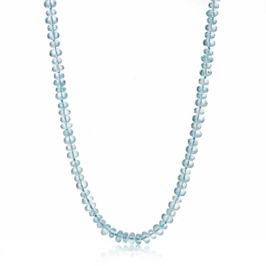 Aquamarine Rondelle Necklace