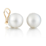 15-18mm White Baroque South Sea Pearl Earrings