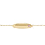 Gump's Signature Child's Petal Bracelet with Pink Sapphire