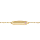 Gump's Signature Child's Petal Bracelet with Pink Sapphire