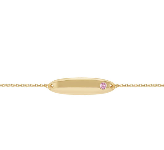 Gump's Signature Child's Petal Bracelet with Pink Sapphire