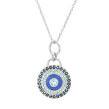 Gump's Signature Blue Topaz Trio & Aquamarine Pendant Necklace