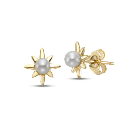 Pearl Starburst Earrings