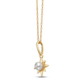 Starburst Pearl Pendant Necklace