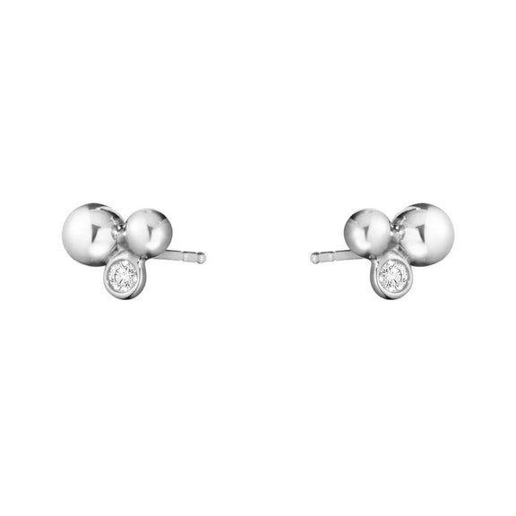 Georg Jensen Diamond Moonlight Grapes Stud Earrings