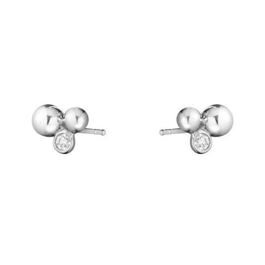 Georg Jensen Diamond Moonlight Grapes Stud Earrings