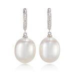 Gump's Signature Chelsea Earrings in South Sea Pearls & Diamonds