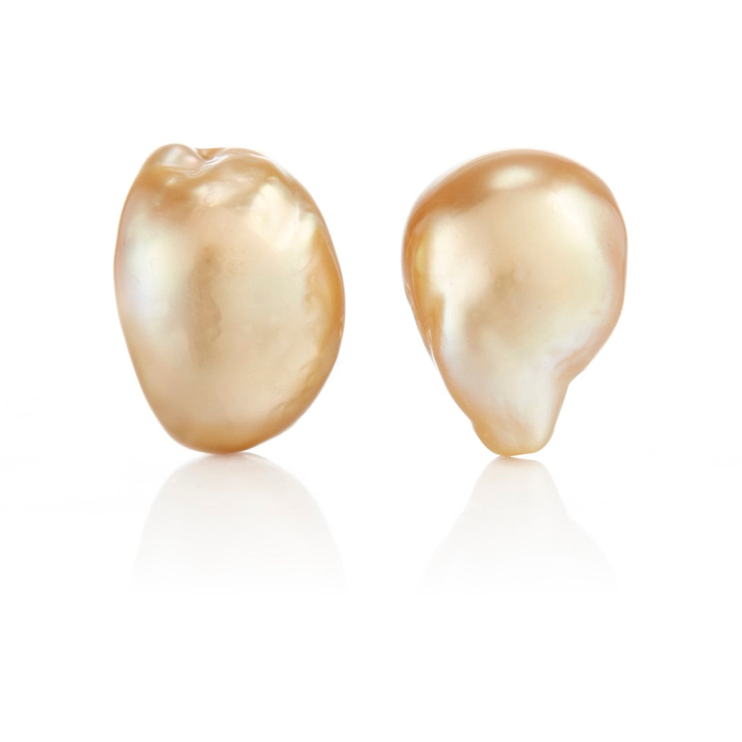 Gump's Signature Golden Baroque South Sea Pearl Earrings