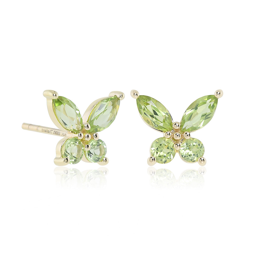 Gump's Signature Papillon Earrings in Peridots