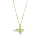 Papillon Pendant Necklace in Peridots