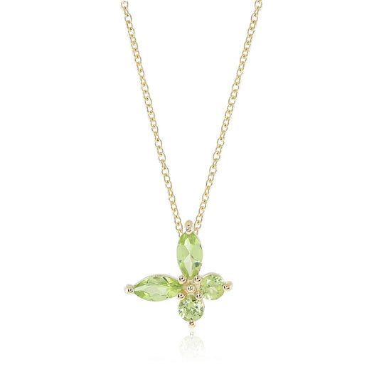 Gump's Signature Papillon Pendant Necklace in Peridots