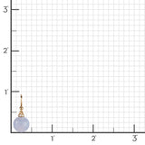 Empress Earrings in Blue Lace Agate & Diamonds