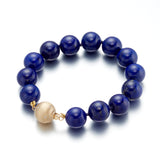 Gump's Signature 12mm Lapis Bead Bracelet