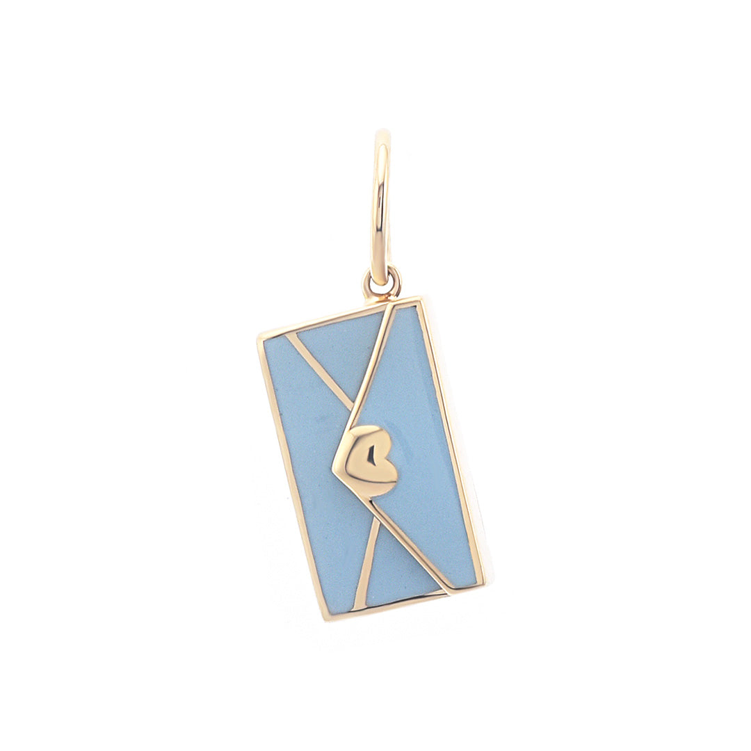 Gump's Signature Love Letter Charm, Baby Blue
