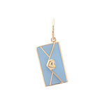 Gump's Signature Love Letter Charm, Baby Blue