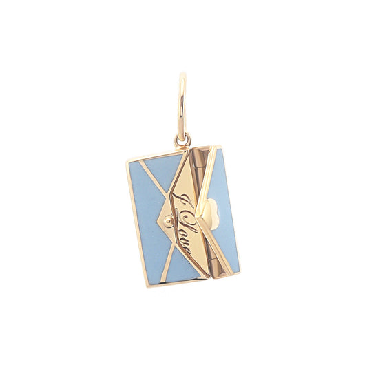 Love Letter Charm, Baby Blue