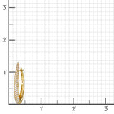 Pavé Diamond Navette Hoop Earrings