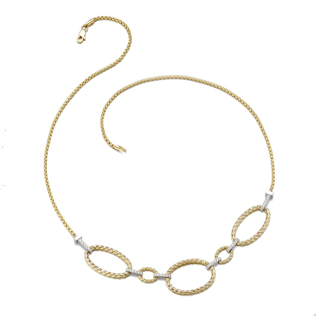 Diamond Rope Bib Necklace