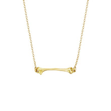 Anthony Lent Gold Bone Bar Necklace