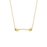 Anthony Lent Gold Bone Bar Necklace