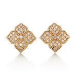 Pavé Diamond Floral Earrings