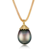 Barbara Heinrich Tahitian Pearl Drop Pendant & Panda Chain