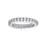 Zydo White Gold Stretch Eternity Ring with Diamonds