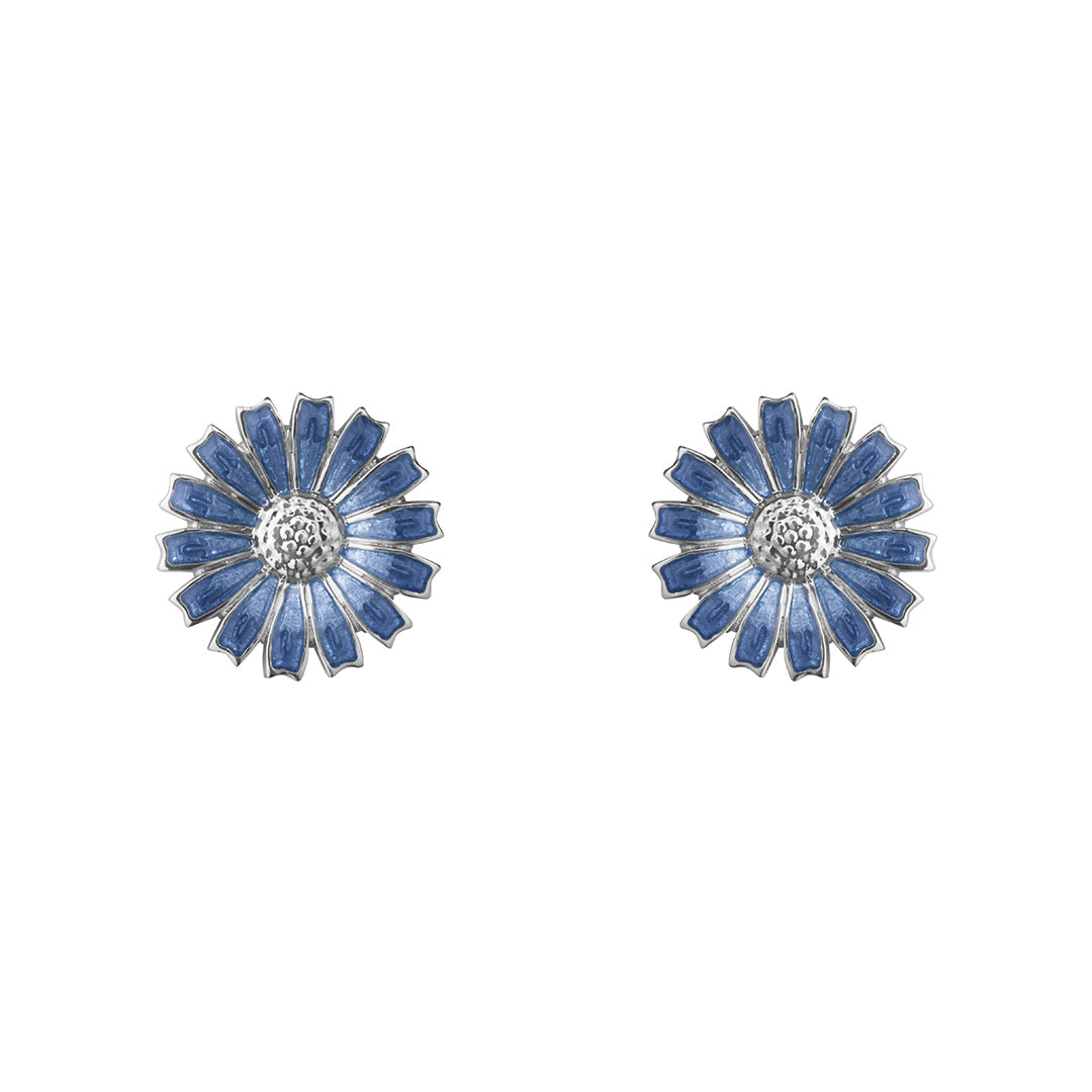 Georg Jensen Blue Daisy Stud Earrings