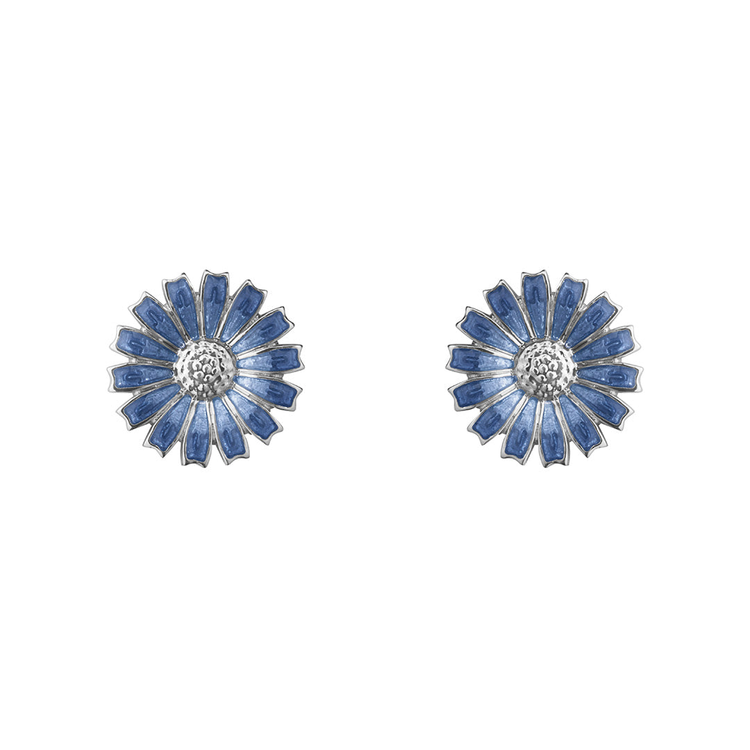 Georg Jensen Blue Daisy Stud Earrings