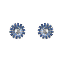 Georg Jensen Blue Daisy Stud Earrings