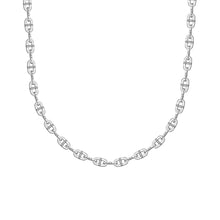 Gump's Signature Men's Silver Oval Hinged Link Necklace
